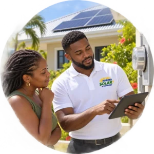Residential Solar Site Visit from Rhema Solar & Supplies Jamaica